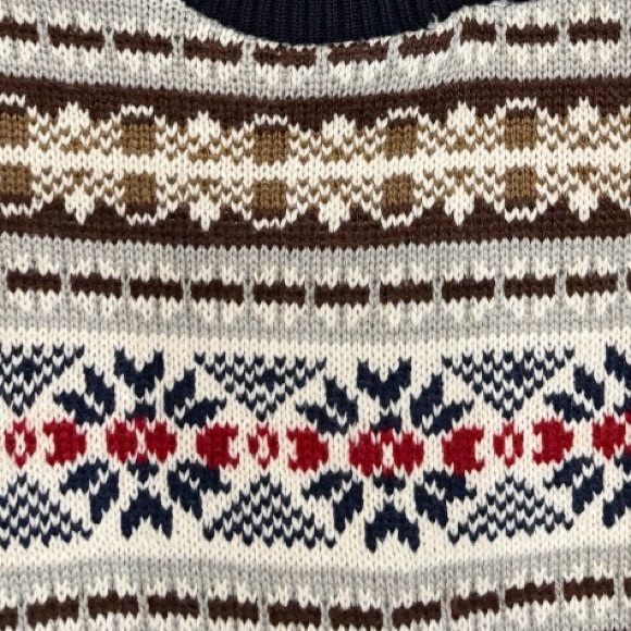 Hayden Los Angeles All-Over Fair Aisle Sweater Size Large New - Picture 5 of 6